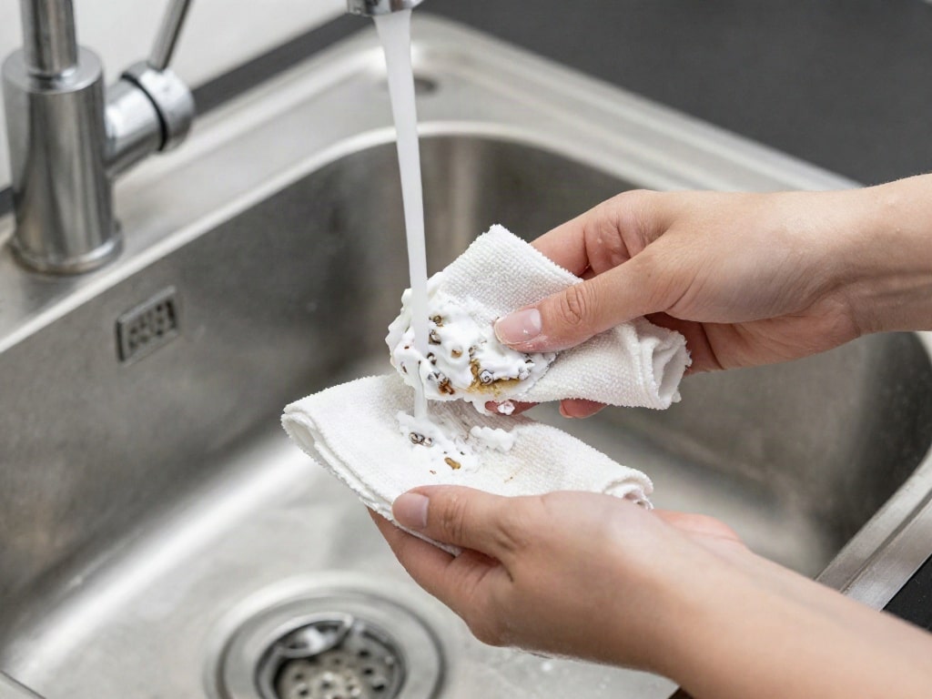 Edelstahlspüle reinigen