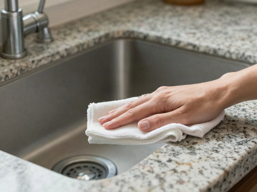 Granitspüle reinigen